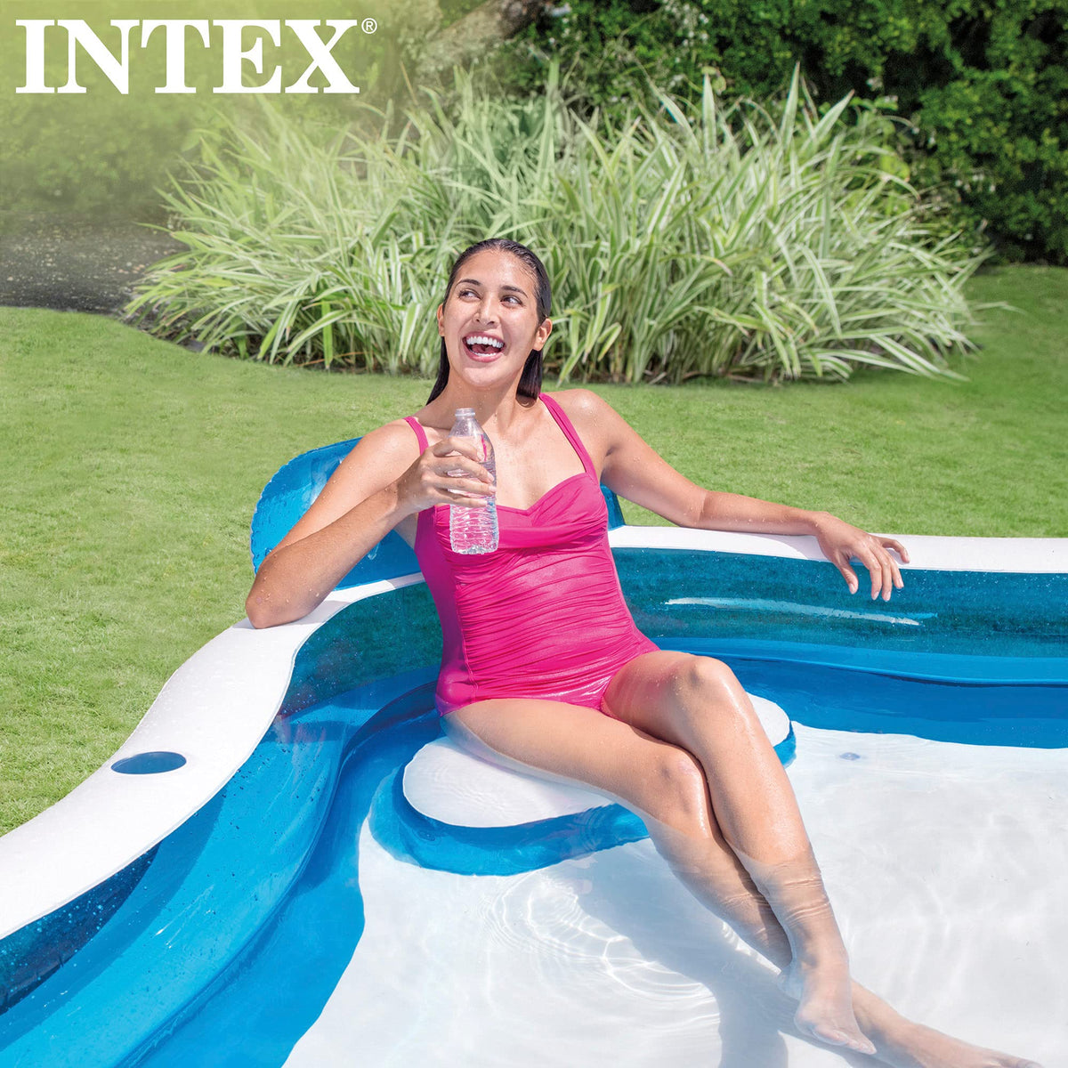 Intex 229 cm Family Lounge Pool with 4 Seats – 990 L