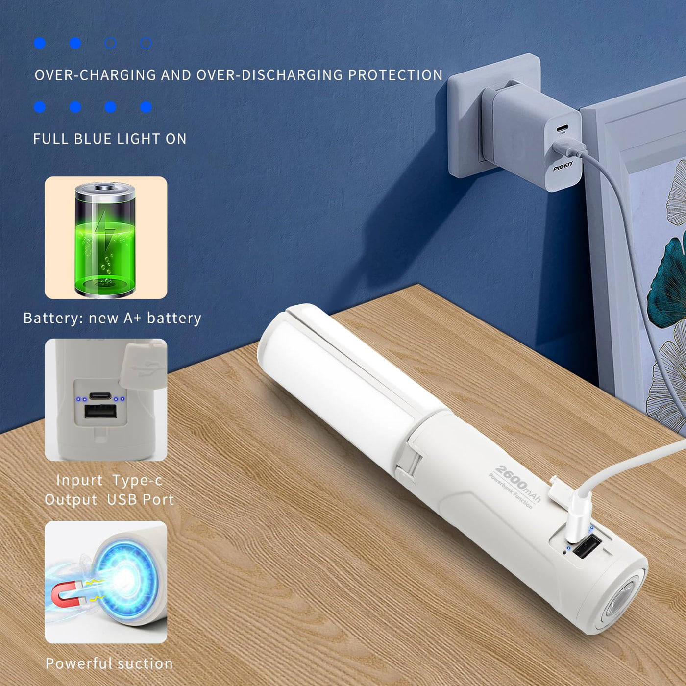 750-Lumen Rechargeable 4-in-1 Camping Light