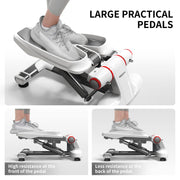 Mini Twist Stepper with Resistance Bands & Display