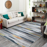 120 × 160 cm Black & Gold Imitation-Cashmere Area Rug