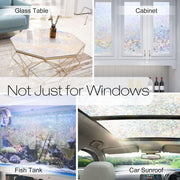 Rainbow-Effect Static-Cling Window Film – 10 Options
