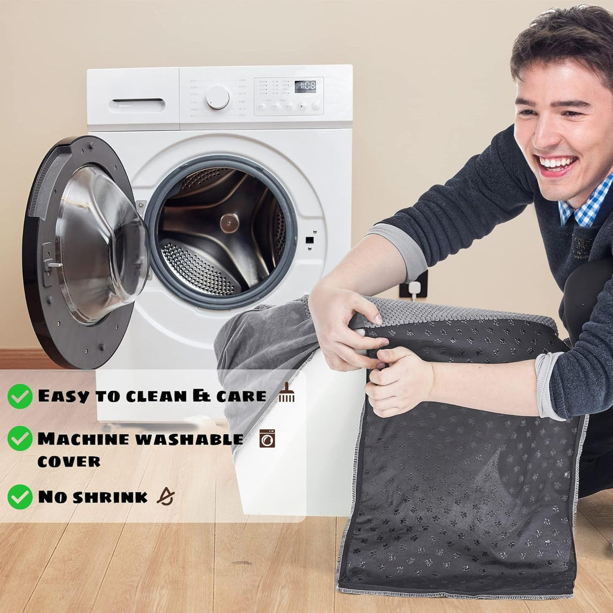 Dog Stairs for Small Dogs- Dog Steps Stairs Ramps for Bed Couch, 4-Step Pet Stairs Detachable Dog Ramps Pet Ladder for High Couch and Bed, Durable Non-Slip for Cats Doggy Puppy (Gray)