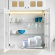 42.1 cm Chrome Plate Rack with 19 Slots & Drainboard