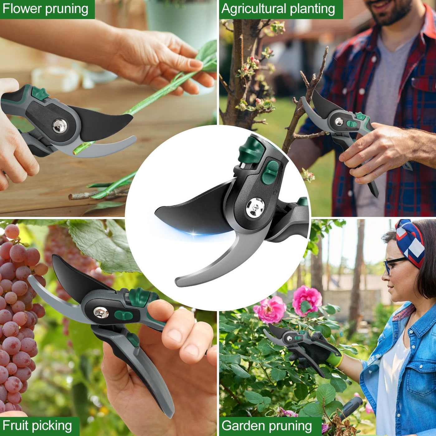 SK-5 Bypass Garden Pruning Shears with Safety Lock