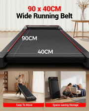 4-in-1 Under-Desk Walking Pad Treadmill with 12% Incline – 3.0HP Quiet, Portable Home Fitness