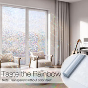 Rainbow-Effect Static-Cling Window Film – 10 Options