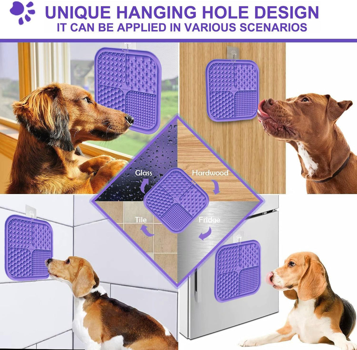2-Pack Suction Lick Mats for Dogs & Cats – 2 Colour Sets