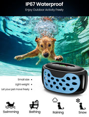 Dog Bark Collar Rechargeable No Shock Barking Collar, Waterproof Smart Beep Vibration Anti Barking Training Collar with 5 Adjustable Sensitivity for Small Medium Large Dogs