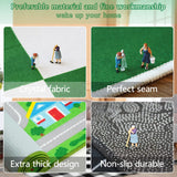 Play Mat Kids Rug Carpet Playmat Extra Large Learn Have Fun Safe Road Traffic System Multi Color Study Activity Centerpiece Play Mat for Playing with Cars for Bedroom Playroom