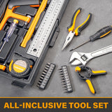 79-Piece Hand Tool Set Household Comprehensive Kit Auto Repair Tool Set Multi-functional Tool Kits for Homeowner General Household Hand Tool Set w/ 1 Storage Case for Repairing