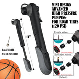 A35 Bike Repair Kit - 120 PSI Mini Pump & 16 in 1 Bicycle Multi Tool with Handy Bag Included Glueless Tire Tube Patches & Tire Levers