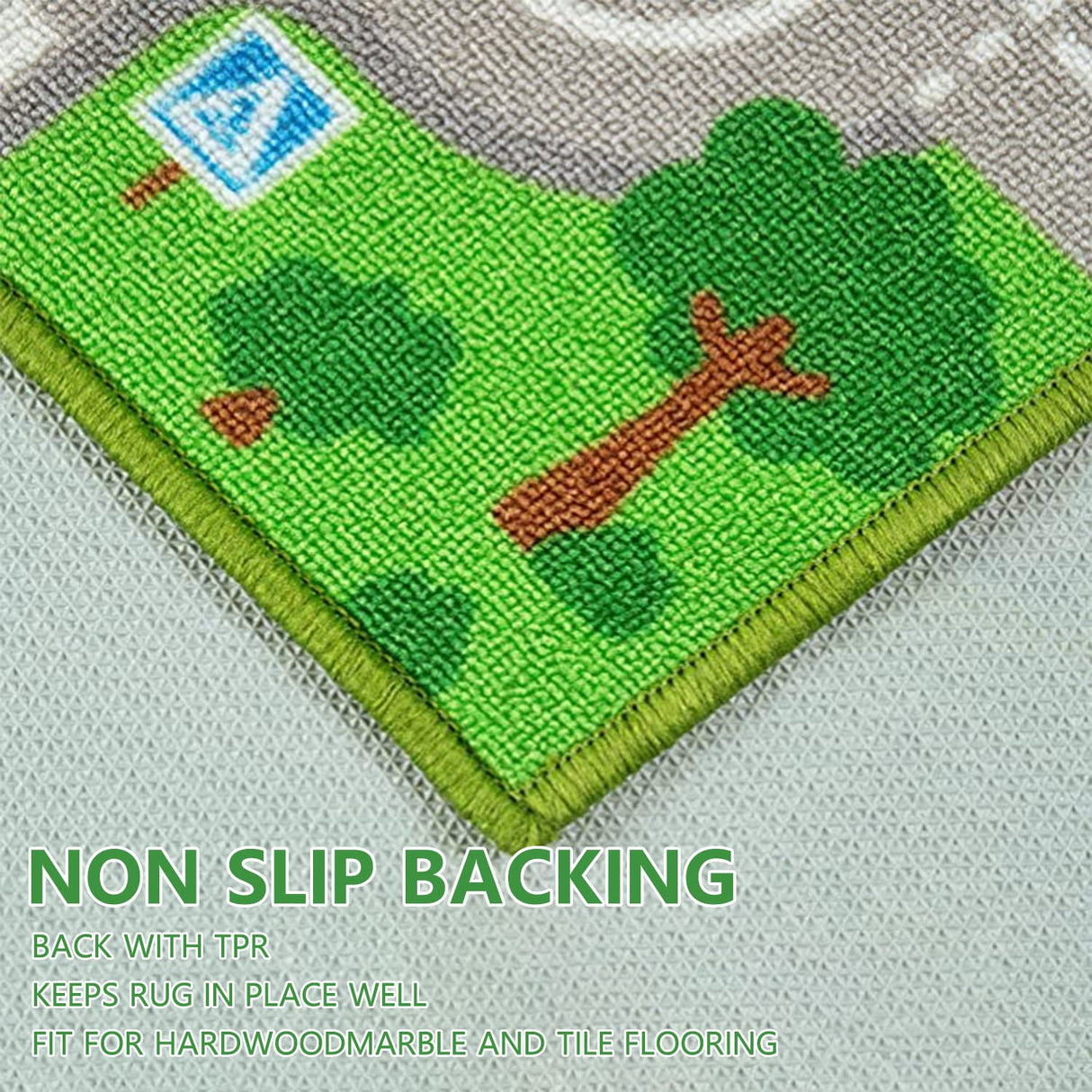 Play Mat Kids Rug Carpet Playmat Extra Large Learn Have Fun Safe Road Traffic System Multi Color Study Activity Centerpiece Play Mat for Playing with Cars for Bedroom Playroom