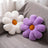 2 Pcs Flower Pillow Floor Cushion Decorative Throw Pillows Cute Aesthetic Pillows Cushions for Bedroom Preppy Room Bed Sofa Chair Decor (Pink & White)