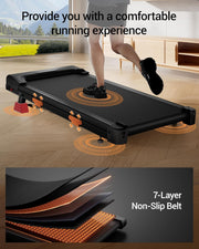 LONTEK 2.5HP Walking Pad with 16% Manual Incline