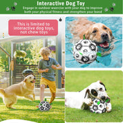 6-Inch Grab-Tab Interactive Dog Football with Pump