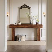 160 cm Rustic-Brown Farmhouse Console Table