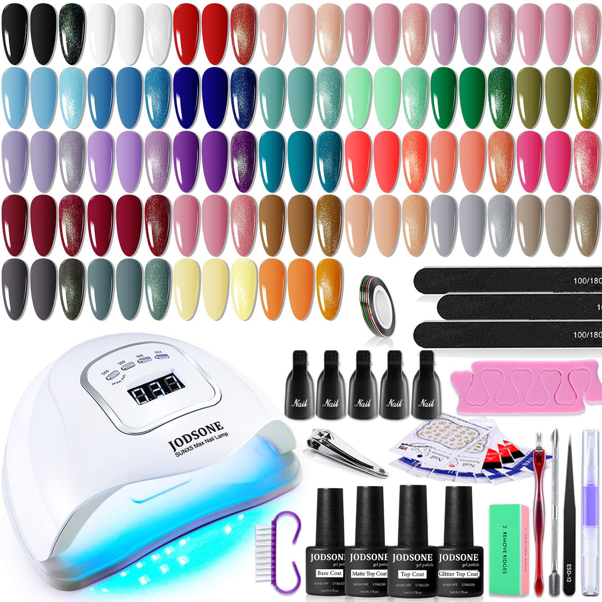 Gel Nail Polish Kit with U V Light 32 Colors Gel Polish Nail Kit Soak Off Gel Nail Set Manicure Tools Nail Gel Kit Gifts for Women