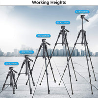 159 cm Camera & Phone Tripod with 4.5 kg Load Rating