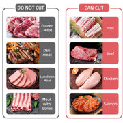 Manual Fresh-Meat Slicer & Cleaver Set – Black