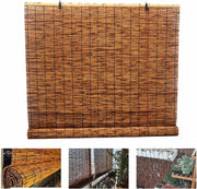 Natural Reed Roller Blind with Side Drawstring
