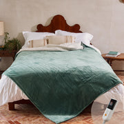 Silky Plush Electric Heated Throw Blanket – 6 Heat Levels, 10H Auto-Off, Machine Washable