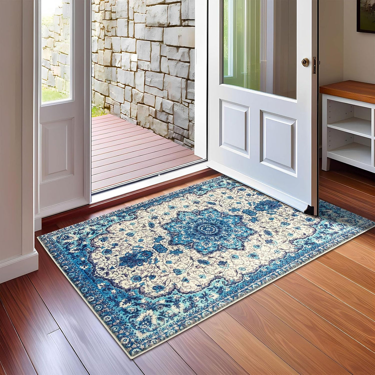 Persian-Style Imitation-Cashmere Indoor Area Rug