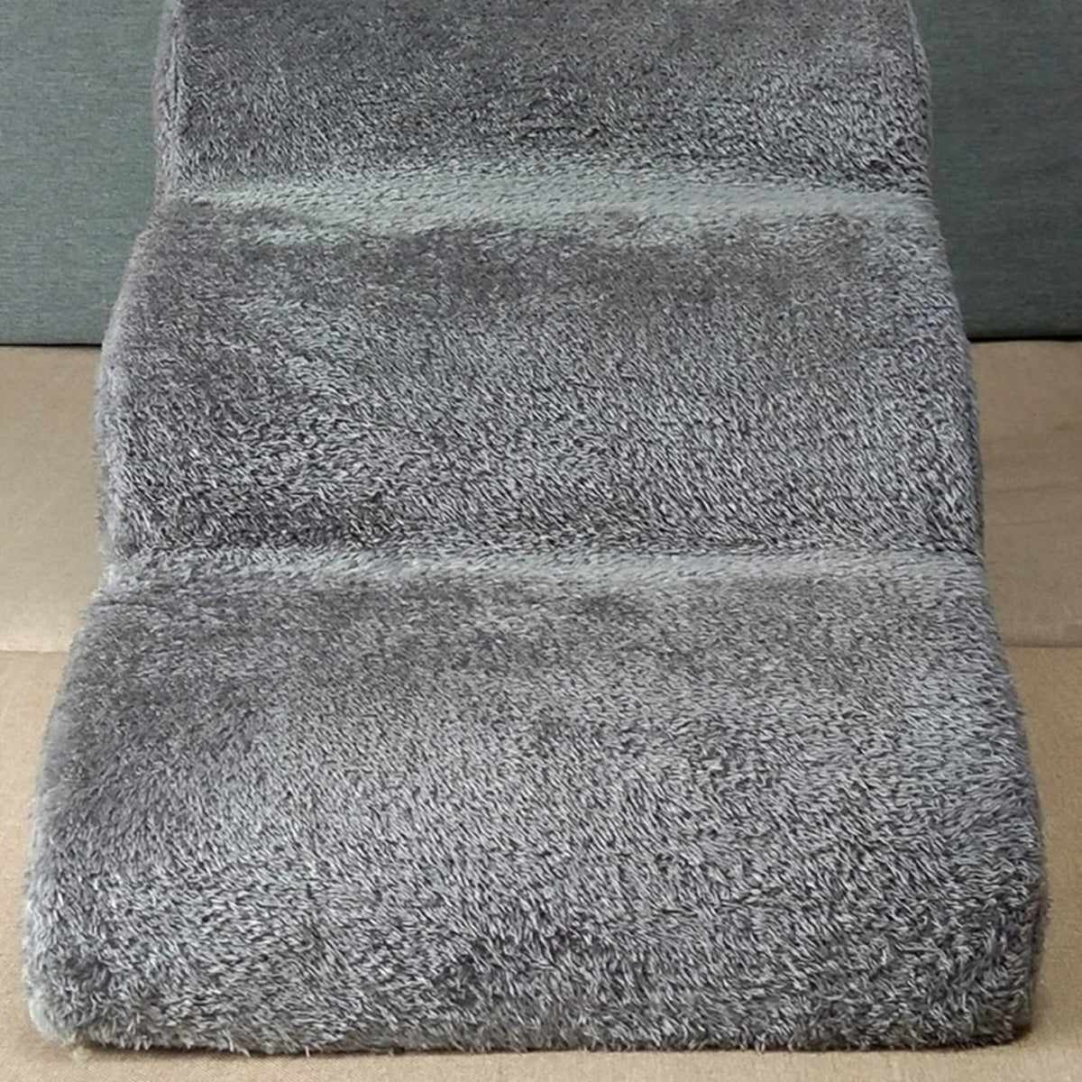 3-Tier Non-Slip Foam Pet Stairs with Washable Cover