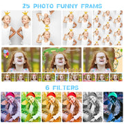 Kid Camera,Camera for Kid,2.4in IPS Screen Digital Camera,180°Flip Len Student Camera,Children Selfie Camera with Playback Game,Christmas/Birthday 4 5 6 7 8 9 10 11 Year Old Girl Boy