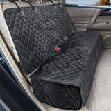 Dog Car Seat Cover for Back Seat Cover for Kids ISOFIX,Non Stick Fur Rear Seat Protector for Pet,Nonslip Waterproof Durable Interior Backseat Covers for Auto Van SUV(Large,Black)