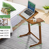 XCJump Laptop Desk, Laptop Table, Small Desk, Small Table, Side Table,Bedside Desks, Home Office Desks 67 * 60 * 35cm