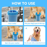 Dog Paw Cleaner, Paw Muddy Paw Cleaner, Dog Paw Washer, Pet Foot Cleaner for Small Medium Large Breed Dogs/Cats, with 3 absorbent towel