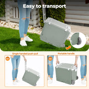 Wheeled Cooler Box with Folding Table & Chairs