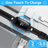 [2025 Upgrade] No Shock Dog Bark Collar with 4 Modes, Dog Training Collar with Remote, IPX7 Waterproof Bark Collar for Most Breed Sizes, Safe No Shock Bark Collar for Garden & Courtyard Use