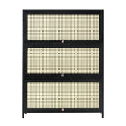 6-Tier Shoe Cabinet with 3 Sliding Flip-Up Doors