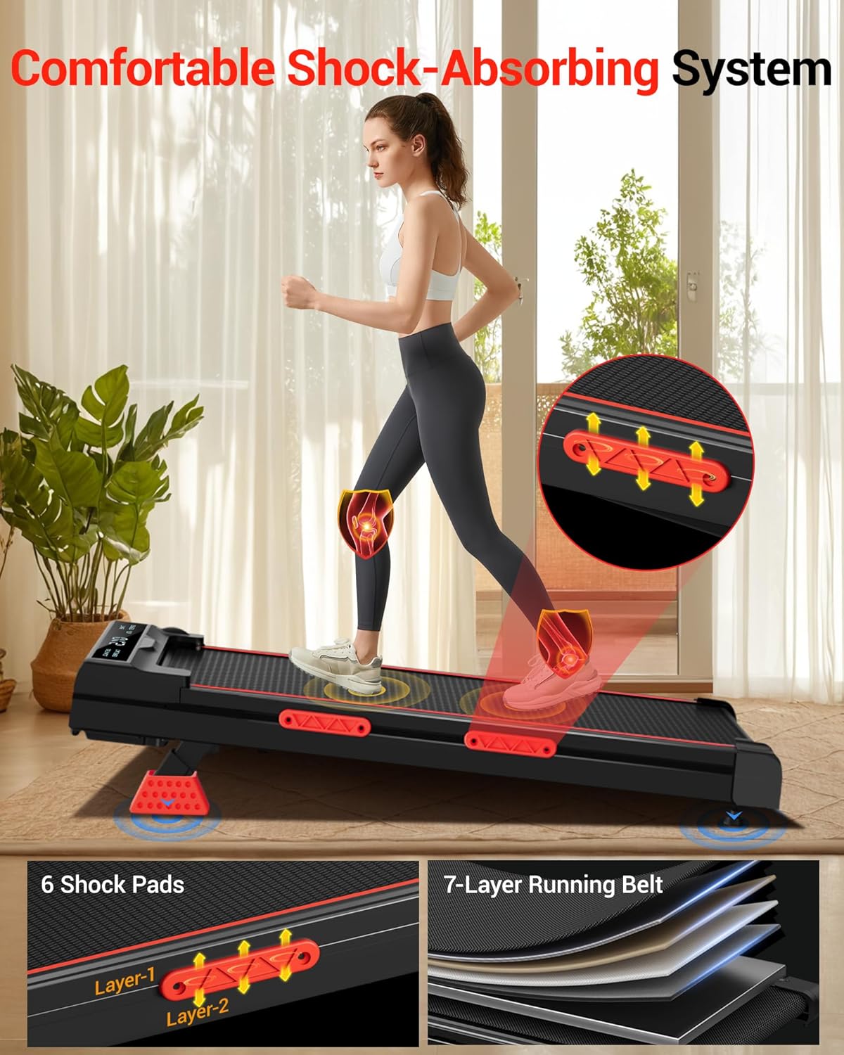 12% Incline 2.75 HP Walking Pad – 150 kg Capacity