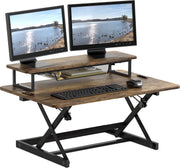 36-Inch Height Adjustable Standing Desk Converter Sit to Stand Riser Workstation