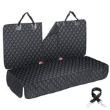 Dog Car Seat Cover for Back Seat Cover for Kids ISOFIX,Non Stick Fur Rear Seat Protector for Pet,Nonslip Waterproof Durable Interior Backseat Covers for Auto Van SUV(Large,Black)