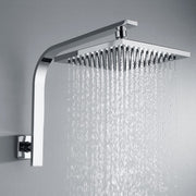 8-Inch Square Rain Shower with Gooseneck Wall Arm