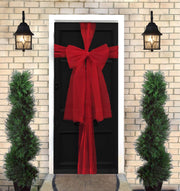 9 m Red Organza Christmas Door Bow Kit