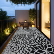 LED Outdoor Rug 274x365cm Waterproof with Light, Reversible Outdoor Plastic Straw Rug for Patios Clearance, Outdoor Area Rug Carpet RV Mat for Camping Backyard Deck Porch