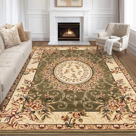 Soft Area Rugs Faux Cashmere Vintage Carpet, Non-Slip Machine Washable Low Piles Modern Boho Persian Rugs Abstract Floor Mat for Bedroom/Living Room/Playroom/Office Indoor Decor (Color 5, 120x160cm)