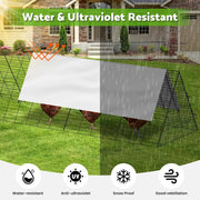 4m Portable Chicken Run Tunnel with Weather Cover
