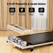Walking Pad with Incline, Under Desk Treadmill, 2.5HP Treadmills for Home with Remote Control & Led Display, Non-Slip, Compact Portable, Low Noise for Workout Exercise