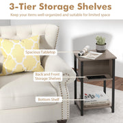 3-Tier Narrow Bedside Tables – Set of 2