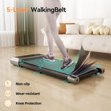 Walking pad shock absorbing belt