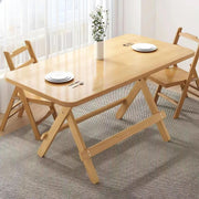 Foldable Solid-Wood Table – 100 × 60 cm