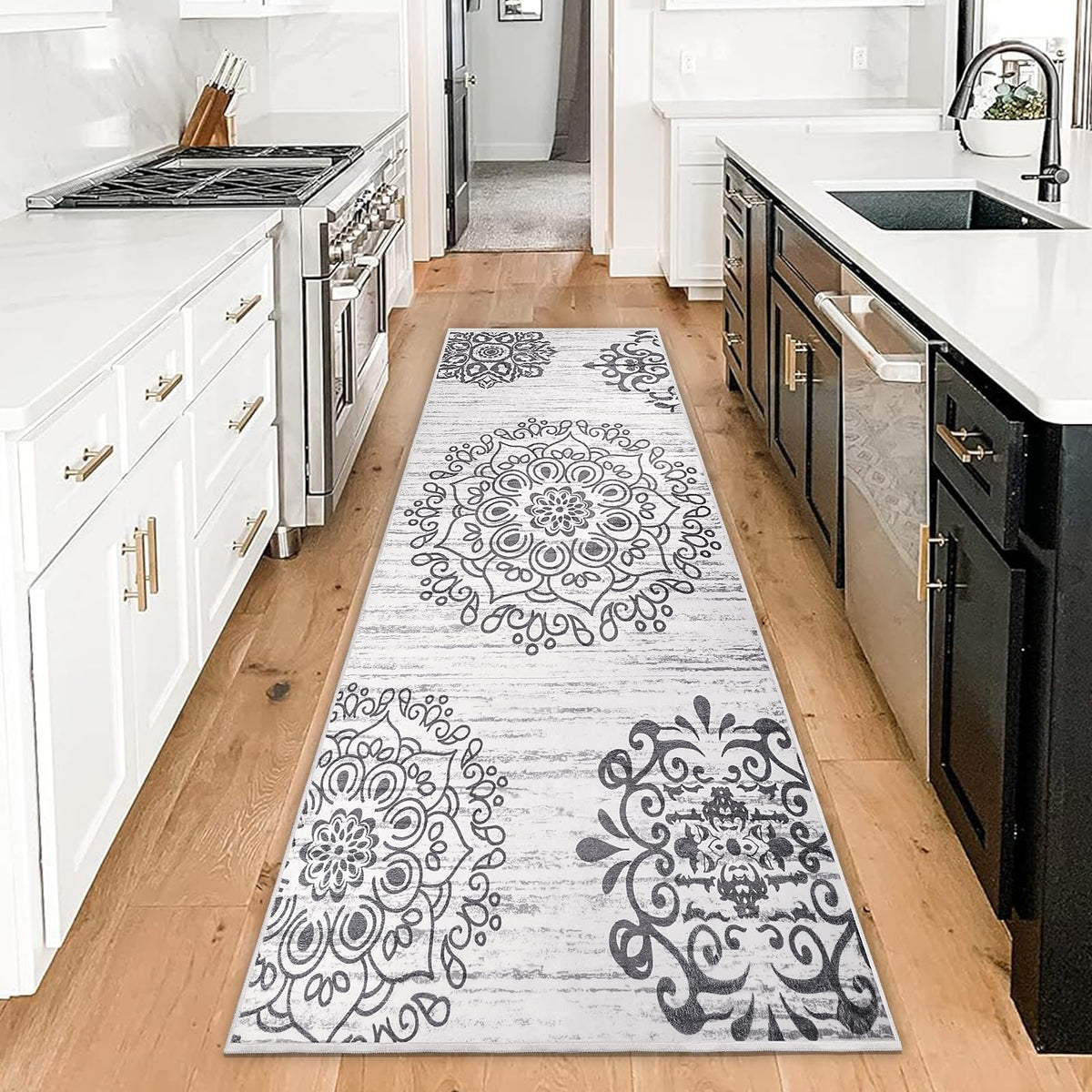 80 × 180 cm Vintage Washable Runner Rug