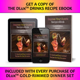 175 Pieces Gold Plastic Dinnerware Set for 25 Guests, (25 Forks, Knives, Spoons, Cups, Straws, Salad & Dinner Plates) for Wedding and Party, Reusable