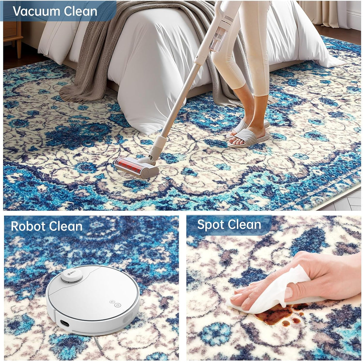 Persian-Style Imitation-Cashmere Indoor Area Rug