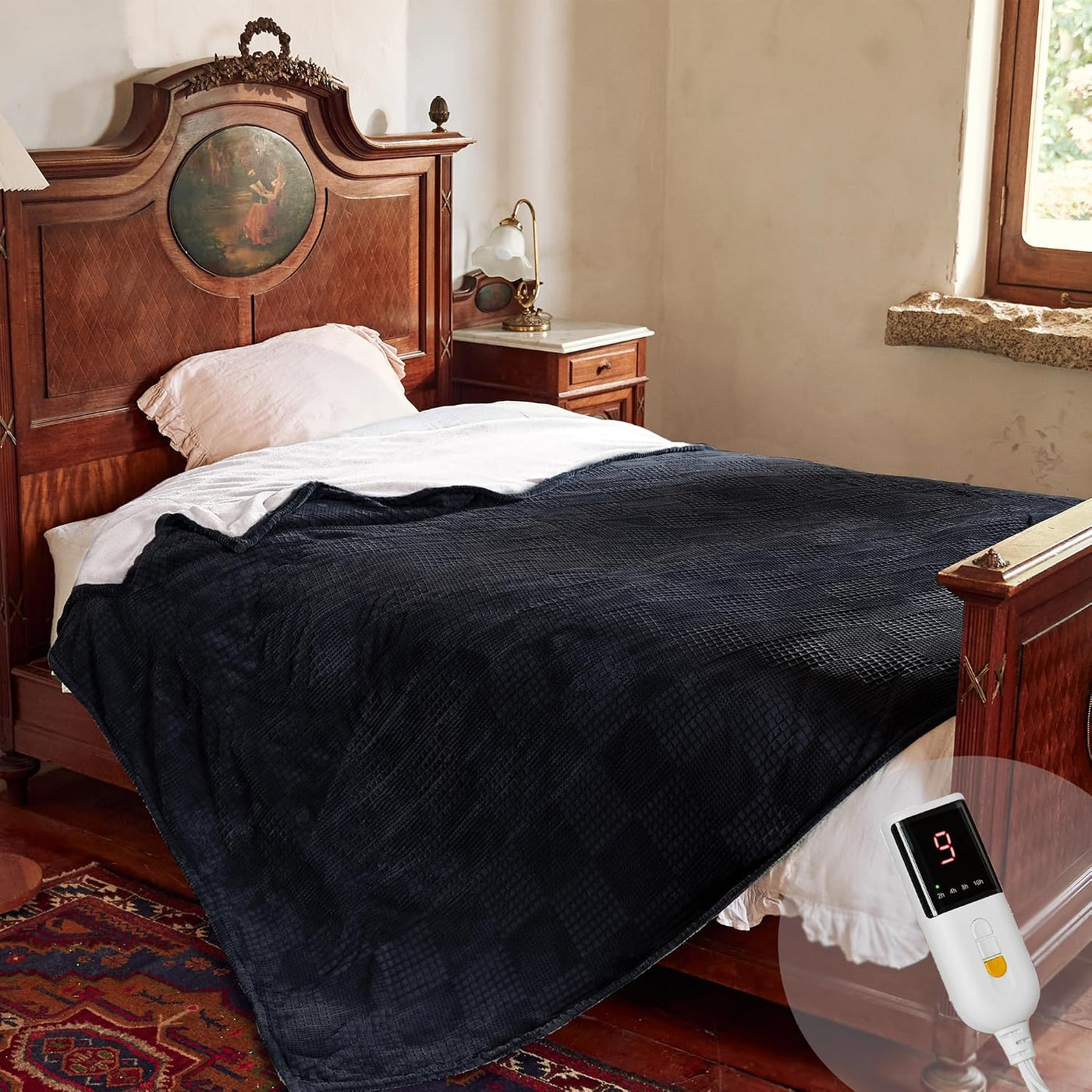 Electric Heated Throw Blanket – 6 Heat Settings, 10H Auto-Off, SAA Certified, Machine Washable
